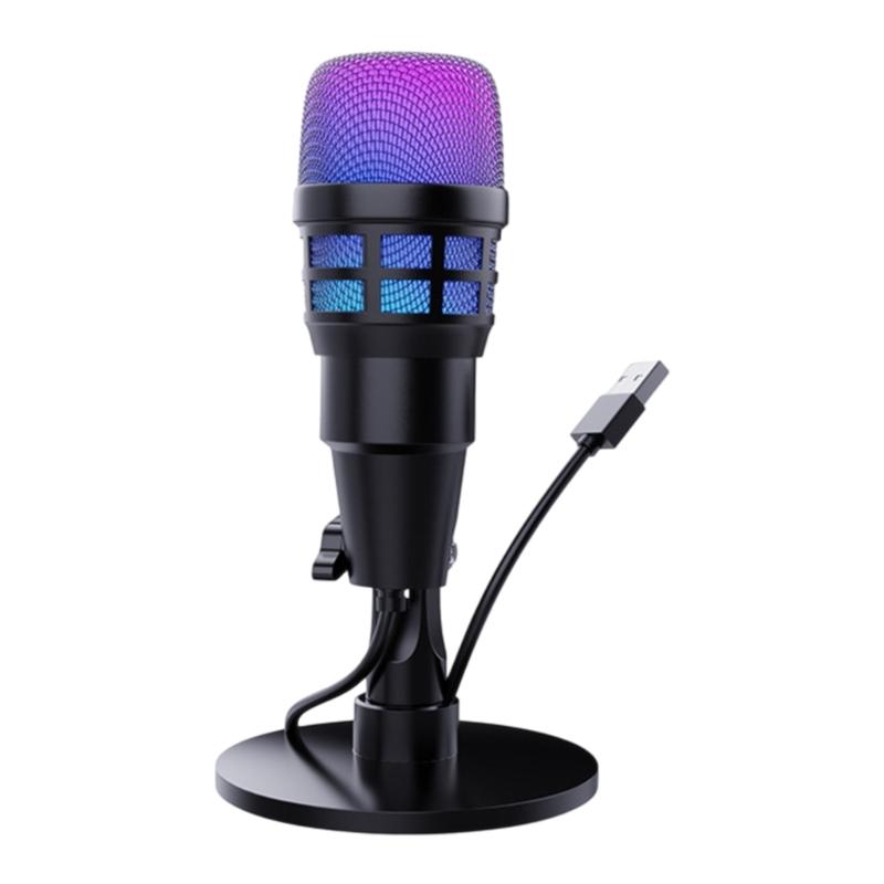 High Sensitivity Professional Dynamic Microphone for Streaming Computer Recording Mic Noise Reduction for Recording