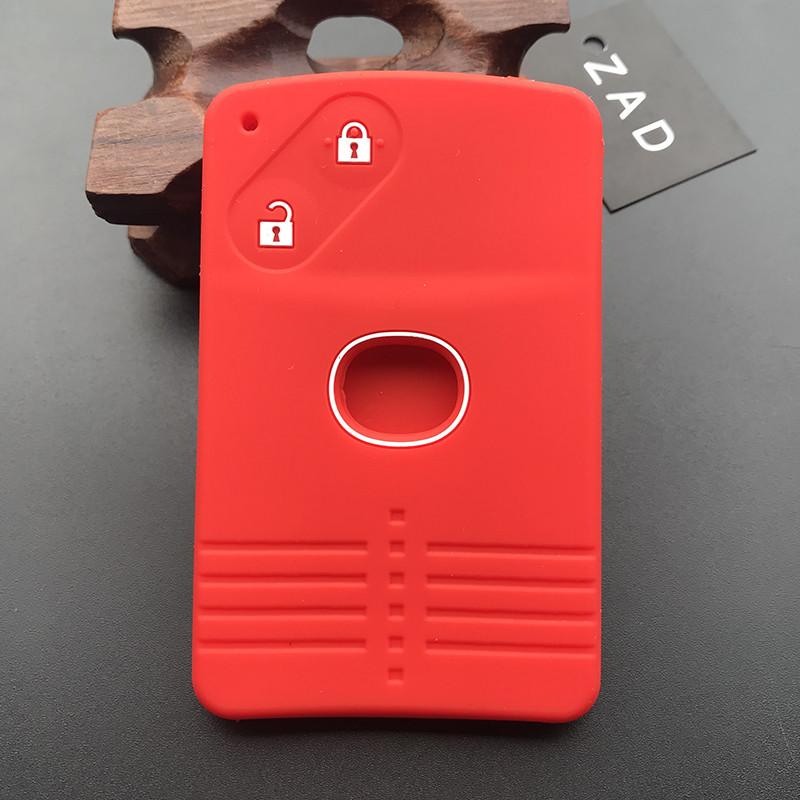 ZAD Silicone rubber car key cover case holder shell skin set for Mazda 3 5 6 8 M8 CX-7 CX-9 2 buttons smart card remote key fob