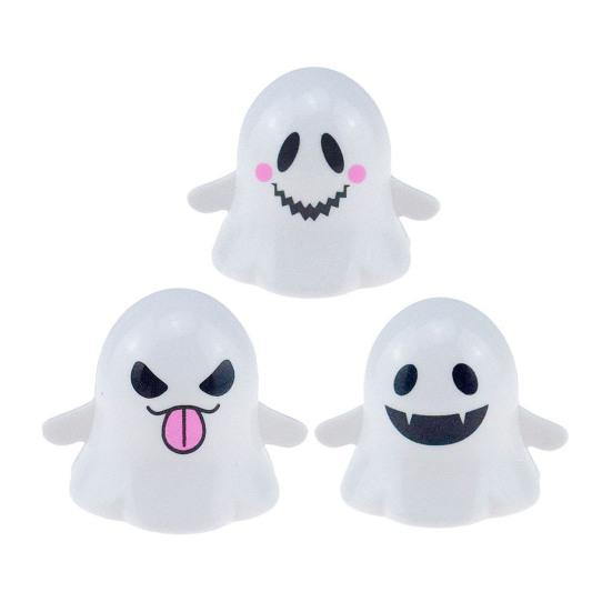 Halloween Wind-up Ghost Toy Spooky Cartoon Ghost Walking Toy Toddlers Boys Girls Spring Clockwork Mini White Ghost Toy