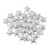100Pcs Gold/Silver Stars for Christmas Party Decor Foam Fabric Stars DIY Scrapbook Cards Ornaments Embellishments Accessory