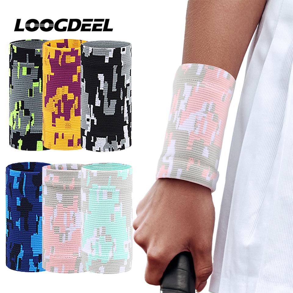 Loogdeel Sport-Handgelenkstütze Gestrickte Druckunterstützung für Herren Damen Basketball Badminton Fitness Gewichtheben