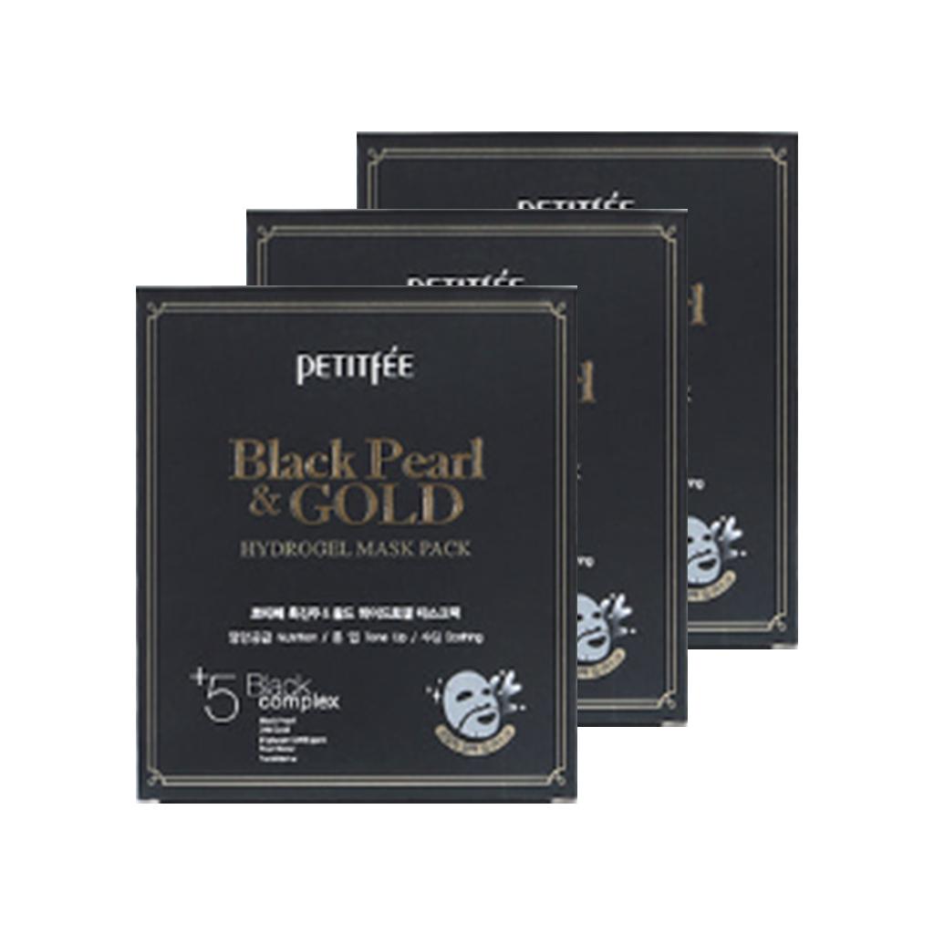Petitfee Black Pearl & Gold Hydrogel-Maskenpackung (3 Optionen)