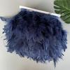 Fluffy Turkey Feathers Trim Fringe Ribbon 10Meters Marabou Feather On Tape Fringes Sewing Trimmings DIY Clothes Dress Decoration