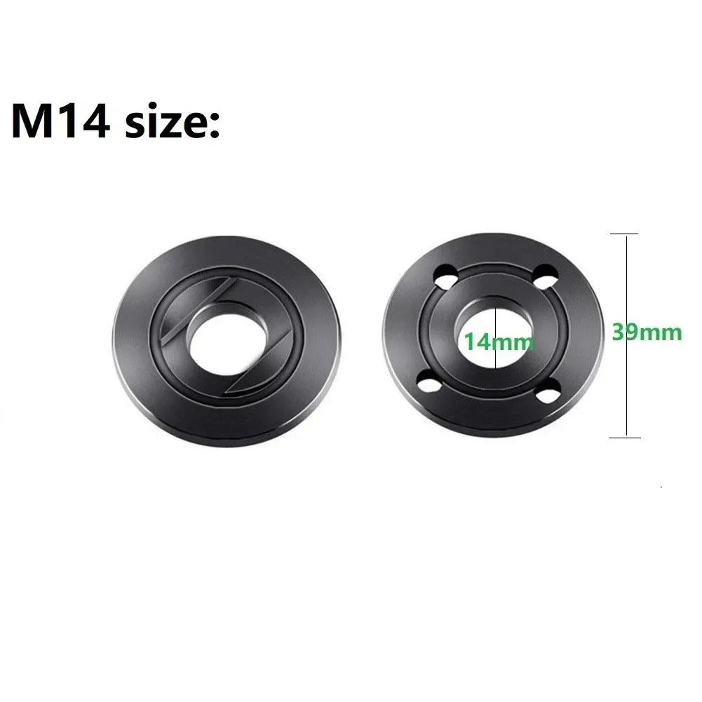 2pcs Thread Angle Grinder Inner Outer Flange Nut Set Metal Pressure Plate Nut Replacement Parts For Angle Grinder Sander