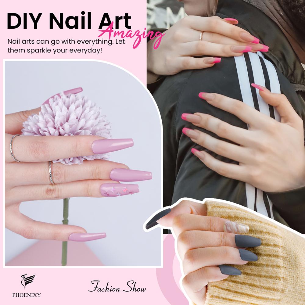 PHOENIXY Nail Gel Polish Set With 36W Nail Gel Dryer Lamp 45 Colors Long Lasting Gel Varnish Gel Polish Nail Tools Kit