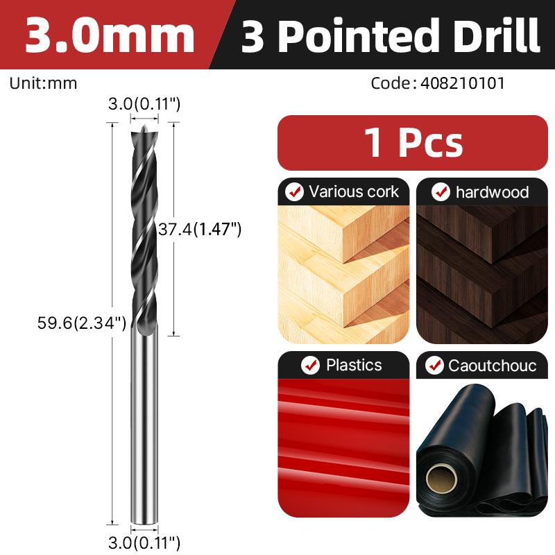 

Сверло по дереву LIDIAO 3 мм - 20 мм, набор сверл из высокоуглеродистой стали, инструменты, трехточечное сверло по дереву, столярные инструменты Round
