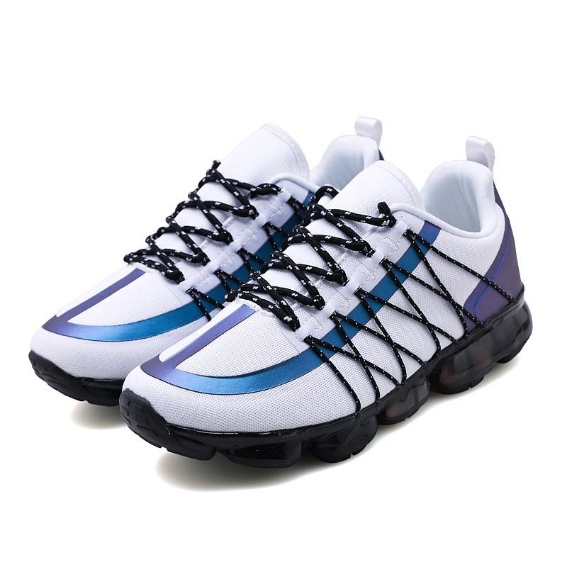 Mesh Men Casual Shoes Lac-up Shoes Lightweight Comfortable Breathable Sneakers Reflective Strip Casual Shoes Sapato Masculino