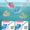 Magnetic Fishing Toys Fish and Rod with Magnetic Rotating Fishing Game with Music Red and Blue Color Optional Size Optional