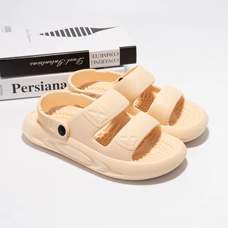 Outdoor Men Sandals Breath Lightweight Slippers Garden Shoes Clogs Couple Beach Casual Shoes Non Slip Bathroom Indoor Slippers