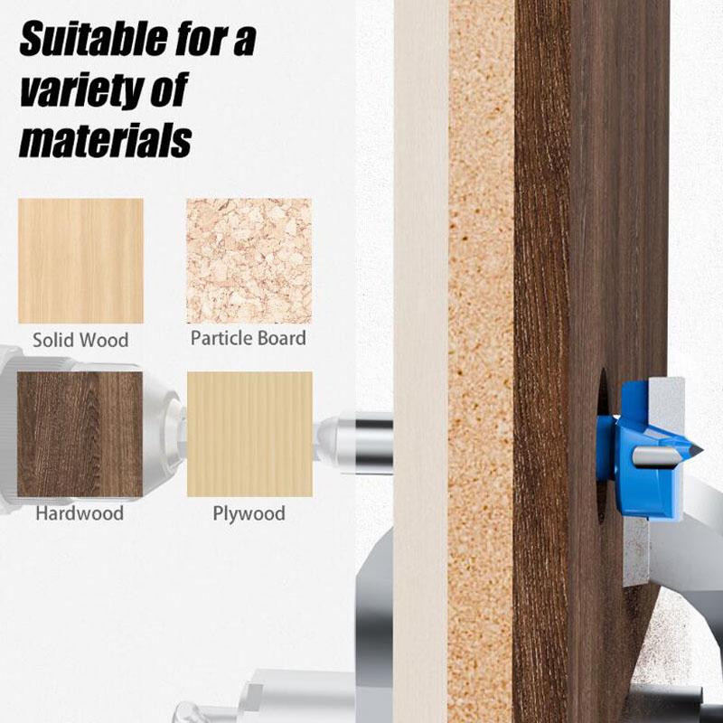 1/4inch Shank 15-35mm Carbide Hinge Boring Bit Woodworking Tools Desktop Hinge Door Lock Router Bit Hole Opener