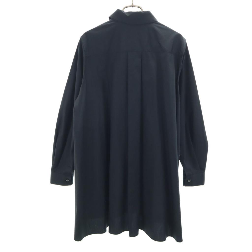 MIDIUMISOLID Made In Japan Long Sleeve A Line Shirt Black Women Used