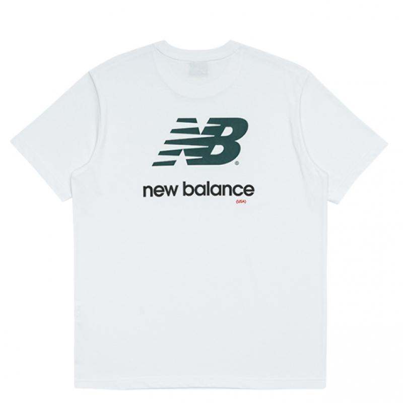 New Balance Uni EssenTial Back Big Logo ShorT Sleeve T shirT Nbnef21423 10