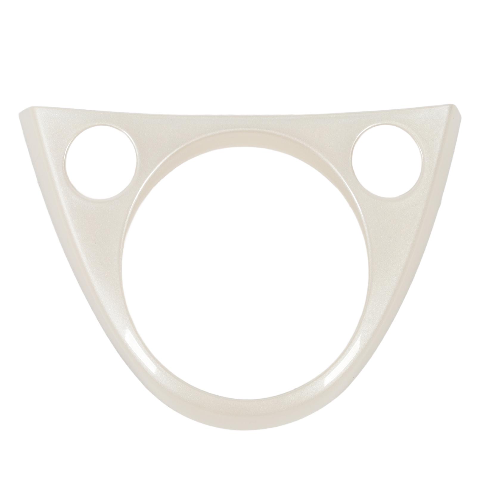 Gear Shifter Panel Frame Trim Cover Paste Installation Gear Box Shift Panel Frame Cover Sticker for 500 Abarth Pearl White