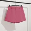 Women's High-Waisted Black A-Line Wide-Leg Slimming Shorts - Spring 2022 Korean Style