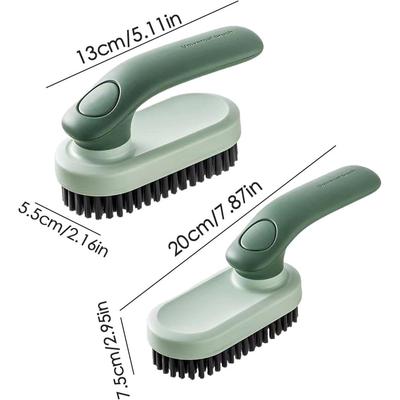 Multi-Functional Foldable Handle Laundry Brush Fine Bristles for Gentle Cleaning Shoe Cleaning Brush for Uppers