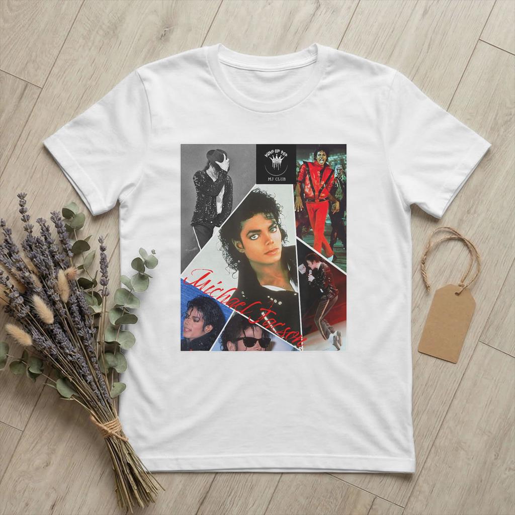 Michaels Pop King Jacksons T Shirts for Unisex Pure Cotton Casual TShirts Round Neck Singer Hip Hop Tees Short Sleeve Clothes Gift