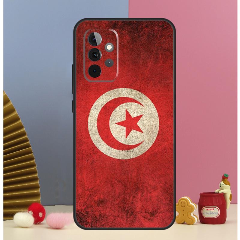 Tunisia Flag Map Case For Samsung Galaxy A56 A16 A26 A36 A13 A33 A53 A17 A54 A34 A14 A15 A35 A55 A52 A12 A32