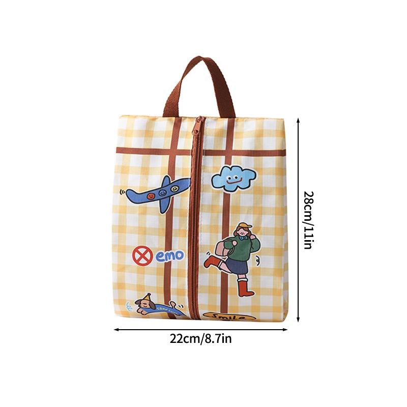 Cartoon Clothing Storage Bag Waterproof Storage Travel Handbag Portable Pouch Organizer Underwear Storage Bag Seasonal Storage