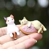 Car Ornament Lightweight Mini Cat Figurine Computer Monitor Office Desk Decoration Car Dashboard Accessories