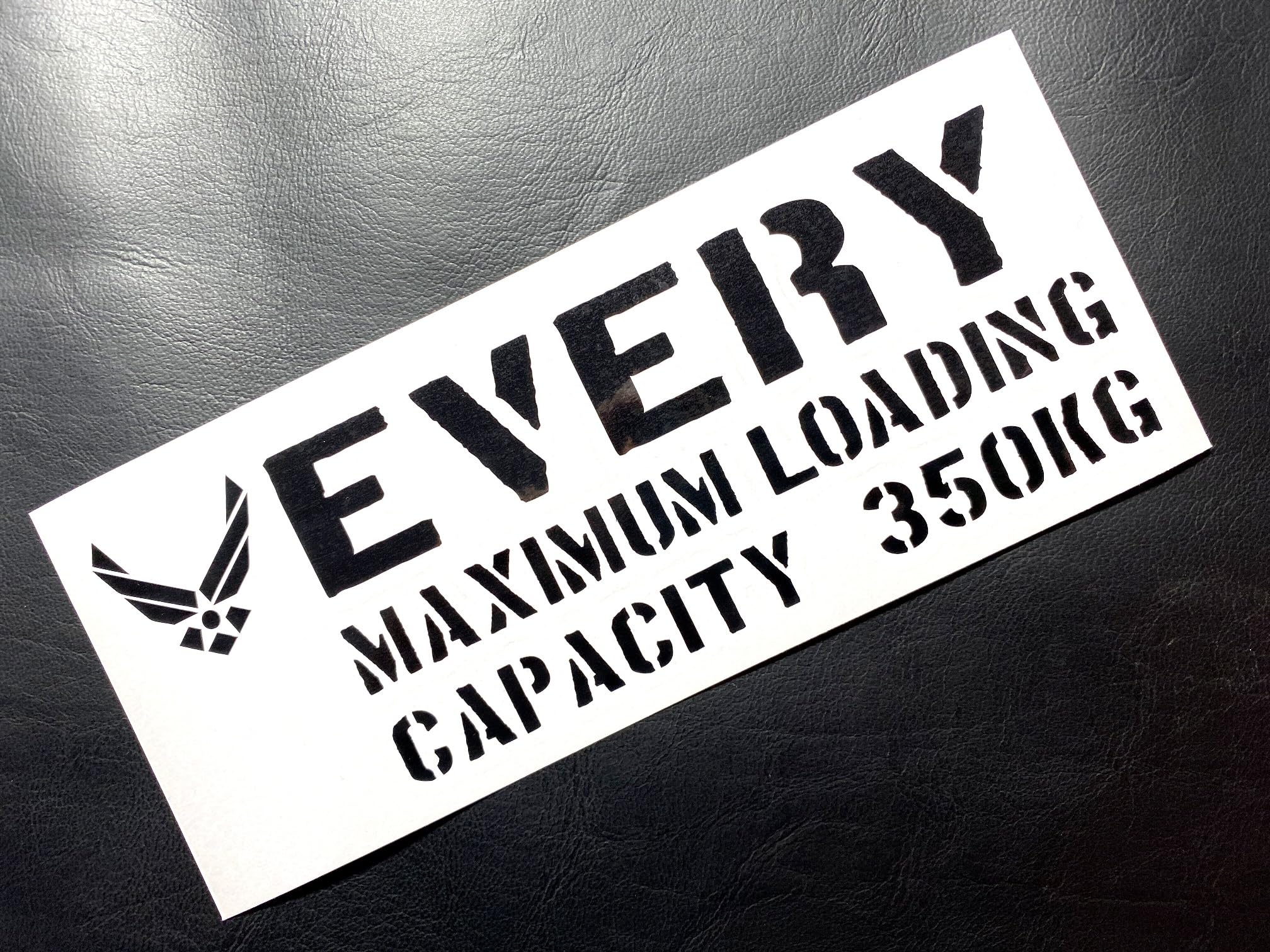 

Every Every Light Van Max Load Stencil Emblem Cut Out Letter Sticker (Black Every) чёрный