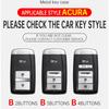 Auto Zinklegierung Leder Schlüssel Fernbedienung Hülle Abdeckung Für Acura RLX MDX CDX TLX-L NSX RDX Schutzhülle Schlüsselanhänger Auto Schlüsselanhänger Zubehör