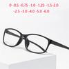 Blue Light Blocking Myopia Lens Prescription Spectacles TR90 Square Chameleon Short-sight Eyewear Diopter 0 -0.5 -0.75 To -6.0