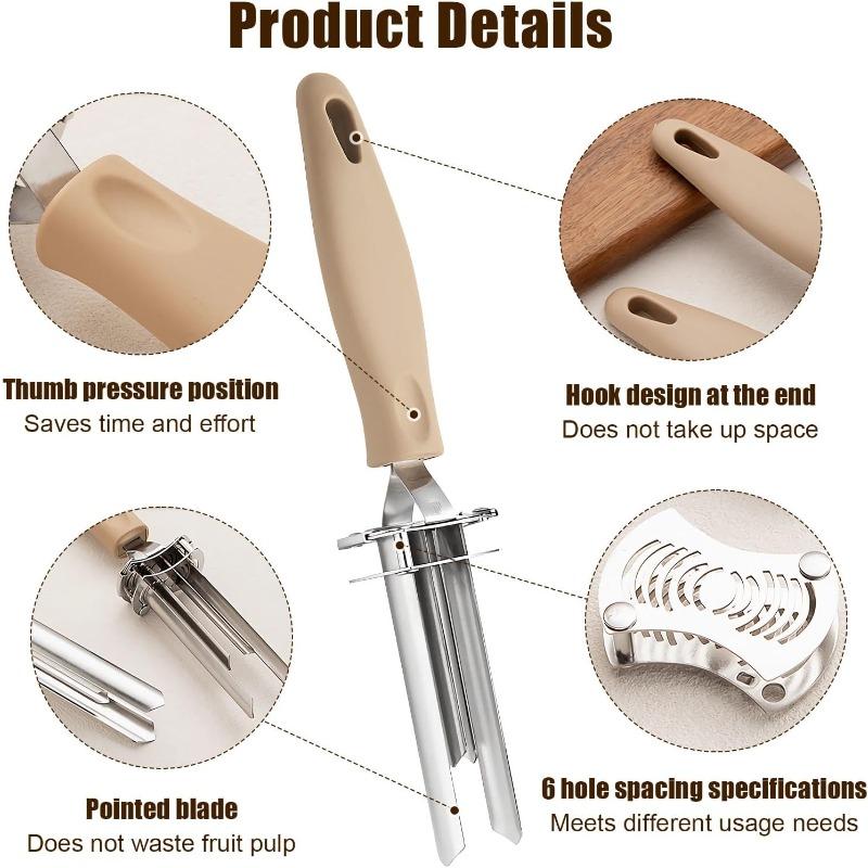 Adjustable Apple Corer Food Grade Stainless Steel Tool Kitchen with Hook and Ergonomic Grip for Efficient Coring of  Snow Pear