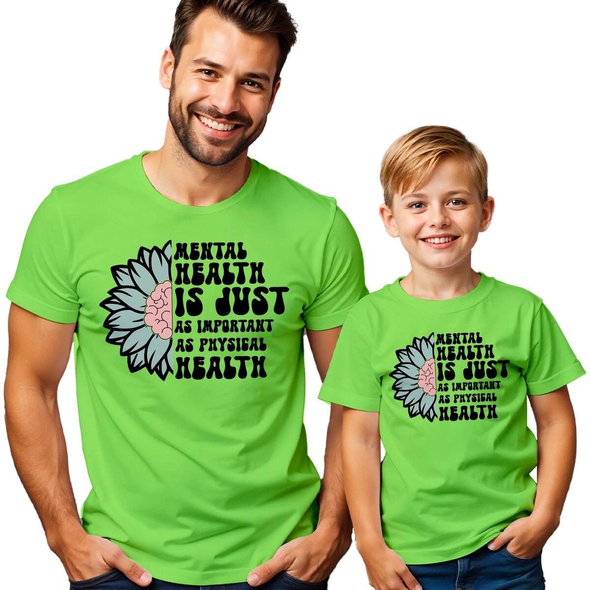 And Kids Sunflower Brain Mental Health Awareness T-Shirt Tee Anxiety #MHA 130