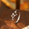 Banyan Tree S925 Silver Zodiac Constellation Ring - Women's Summer Simple Birthday Jewelry