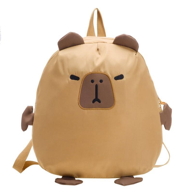 Kindergarten Primary School Students Schoolbag Cartoon Ugly Capybara Parent-Child Backpack Summer Children S Bag