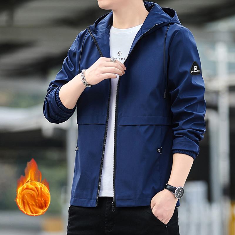 New Autumn and Winter Men's Jackets, Men's Workwear Jackets, Men's Casual Fashion Tops, Men's Velvet Optional