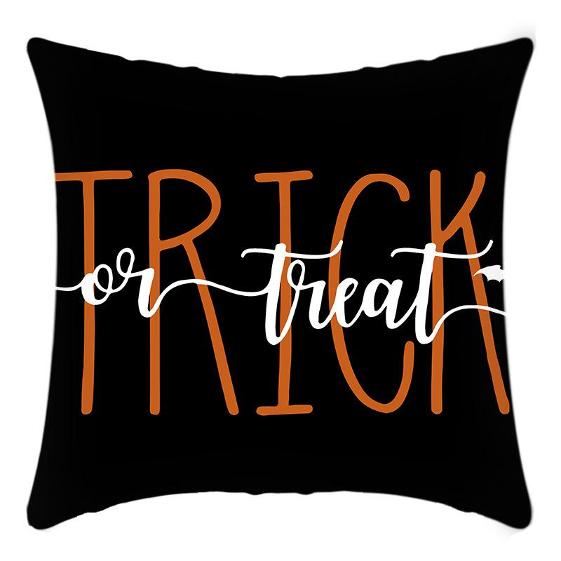 New Halloween Little Ghost Print Halloween Pumpkin Pillow Case Home Sofa Cushion Cover