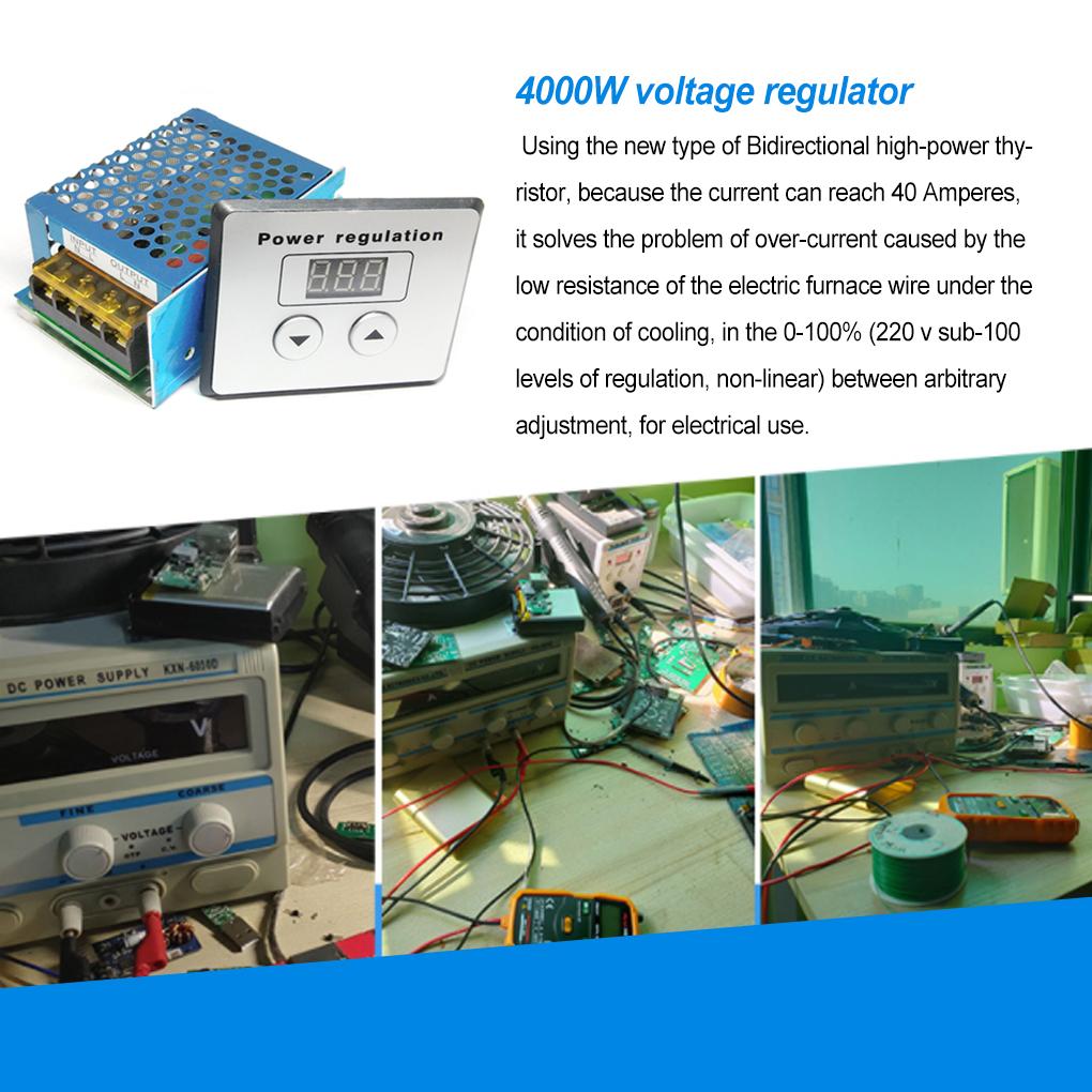 Voltage Regulator Iron LED Screen No Noise Pocket-size Adjustable Speed Controller Adjustment Corrugated Motor Governor