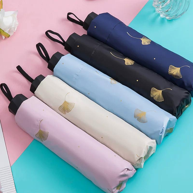 Paradise Umbrella Parasol Sun Umbrella Sun Protection Uv Protection Women's Umbrella Dual-Use for Girls Students Folding Umbrella for Sun and Rain