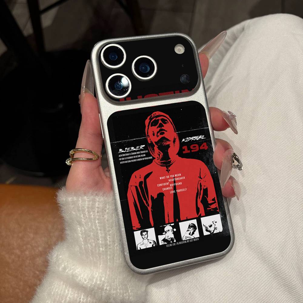 Singer Justin B-Bieber Wrap Sticker For IPhone17 Pro/17pro Max Phone Decal Skin Rear Protector Case Film Full Cover