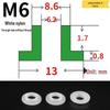T-förmige Nylon-Dichtungsscheibe M3-M35 Gewinde Isolierabstandshalter