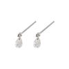 1 Par de Pendientes de Botón Circonita Cúbica Brillante Corte pera Pendientes de Botón Pendientes Adelgazantes para la Cara Joyería Regalo