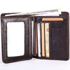 Men's Cow Leather Wallet Money Pockets Credit/ID Cards Holder Purse 2 Colors