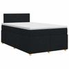 Boxspringbett mit Matratze Schwarz 120 x 190 cm Stoff