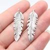 Feathers Leaf Nature Charm Antique Bronze Zinc Alloy Jewelry Making Supplies Bracelet Making Style Pendants