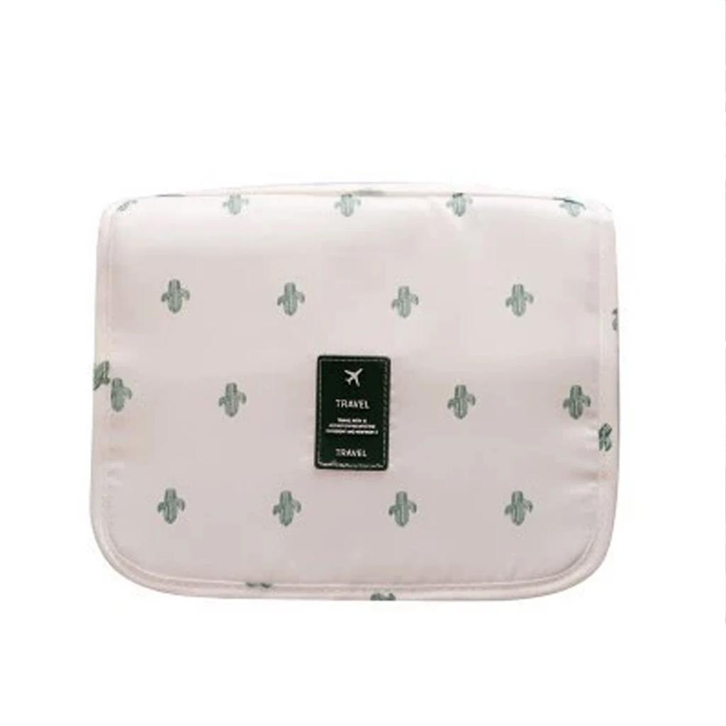 1pc travel washing cosmetic bag beauty storage bag ladies bathroom with hook storage bag, folding cosmetic bag.