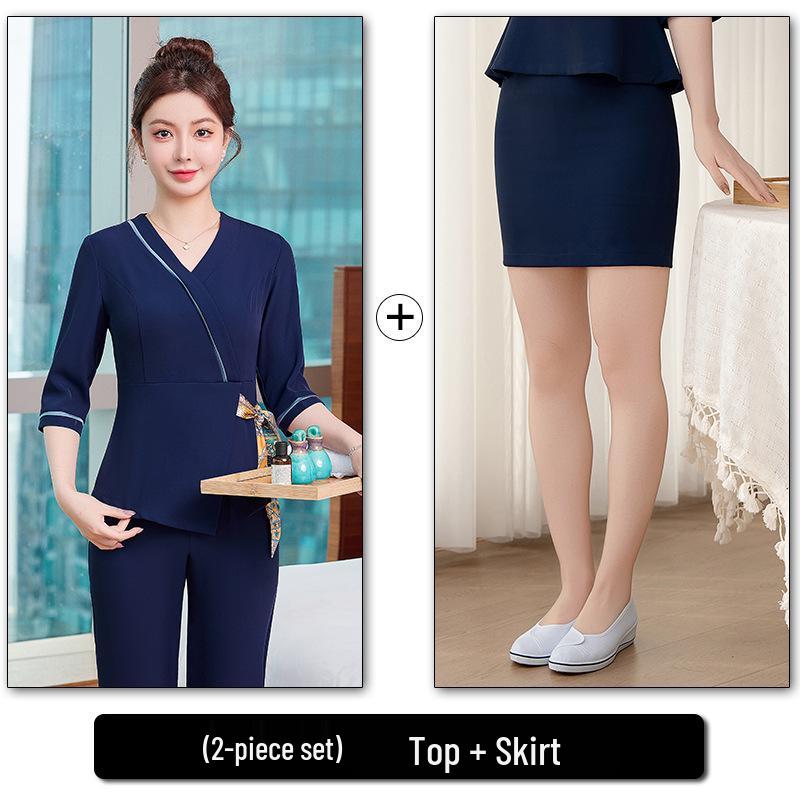 2025 Women's Slimming Beautician & Spa Short Sleeve Uniform