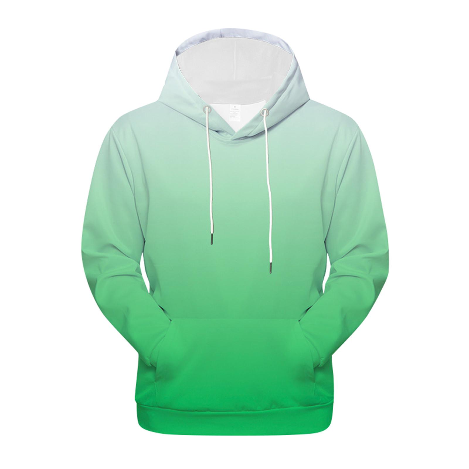 Модный свободный мужской и женский свитер с капюшоном с длинным рукавом и принтом XL