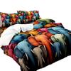 Color Elephant 3D Bedding Home Textiles Three-piece Set Bedding Duvet Cover