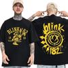 2026 Nova Moda Camiseta da Turnê Mundial Blink 182 Gola Redonda Presentes para Seguidores Homens e Mulheres Top Camiseta de Algodão Camiseta Blink 182