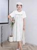 Plus Size Tie-Dye Maternity Strap Dress - 9 Sizes, Summer Two-Piece Look, Loose and Slimming for Late Pregnancy