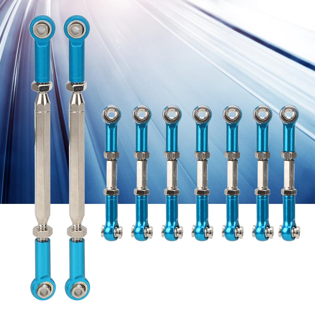 9 pcs Aluminum Alloy Tie Rod Set for WL Toys 1 10 K949 RC Car Toy Accessoriesblue K949 015B
