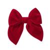 2Pcs/Set Baby Girls Vintage Velvet Fabric Bow Hair Clips For Kids Girls Christmas Sailor Bow Hairpins Baby Headwear Hair Accessories