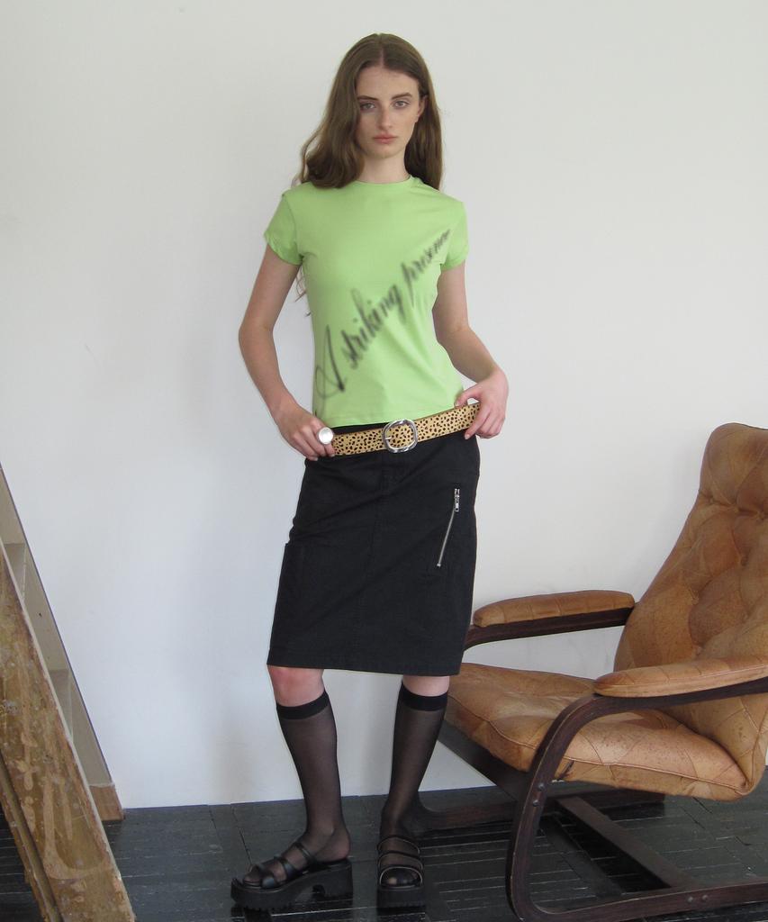 Dopsep Cargo Midi Skirt (Black)