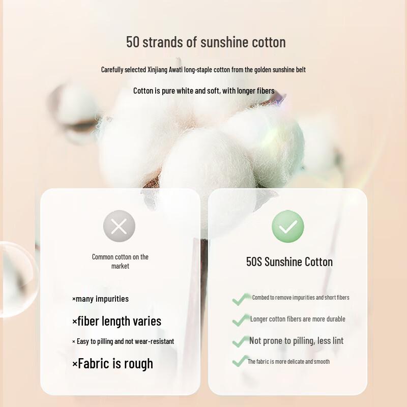 Langsha Women's High-Waist Cotton Antibacterial Briefs (4-Pack)